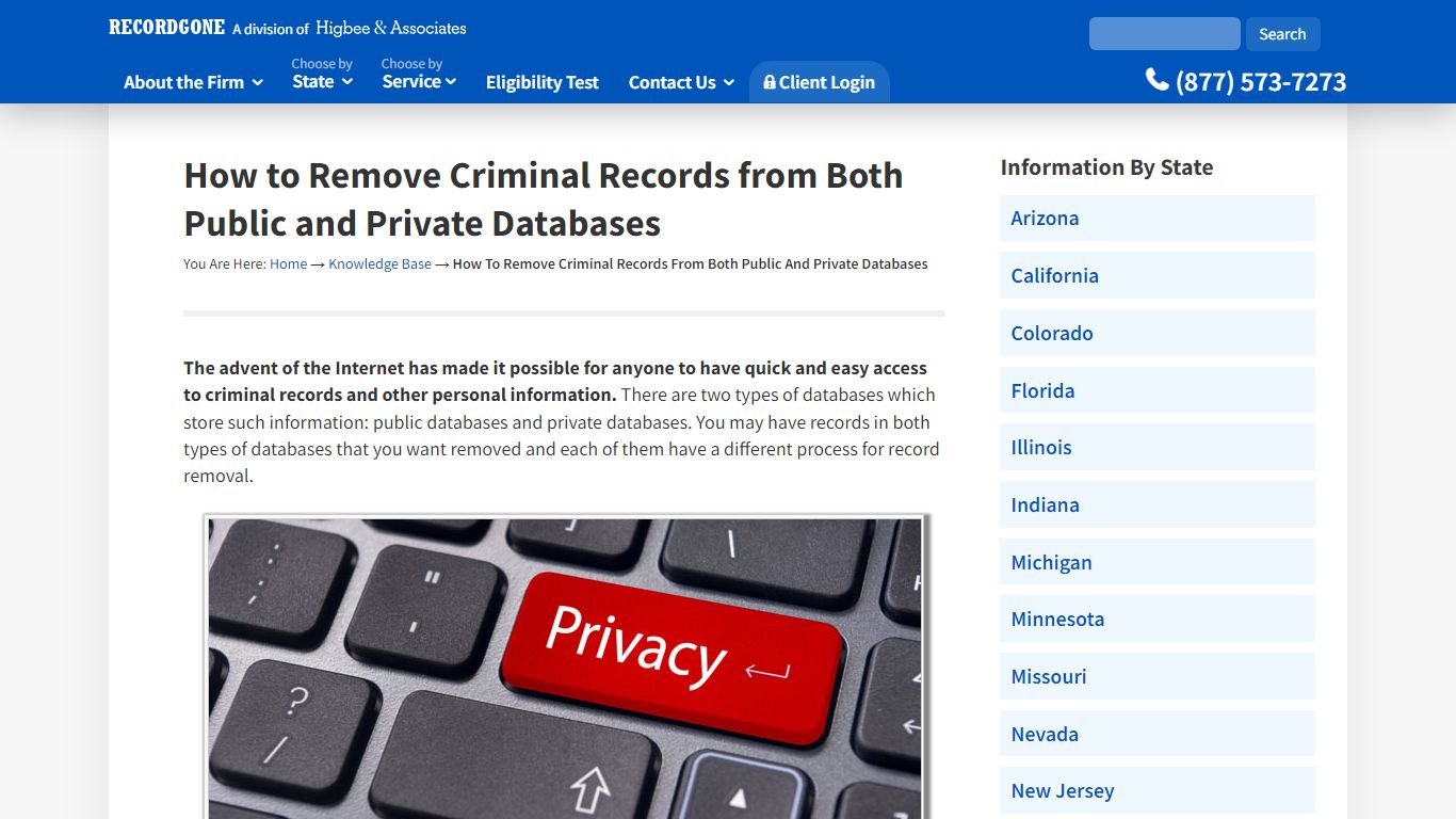 Removing Records from Both Public and Private Databases